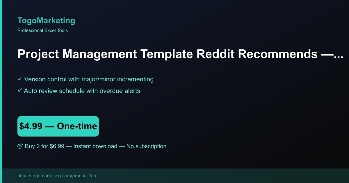 SOP Documentation Template & Process Standardization Framework preview